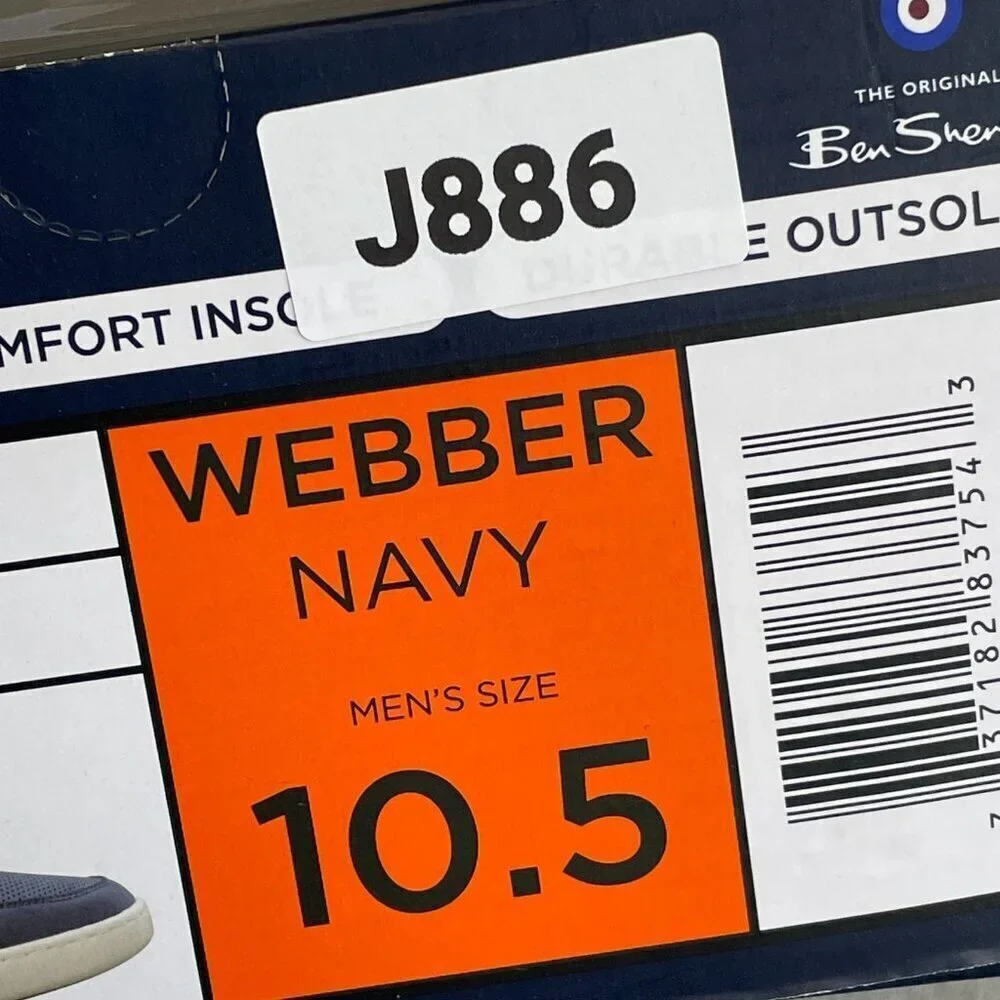 Ben Sherman Webber Men's Size 10.5  Navy Sneakers Memory Foam
